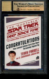 2007 Star Trek Deep Space 9 Autograph Terry Farrell Limited Auto BGS 9.5/10